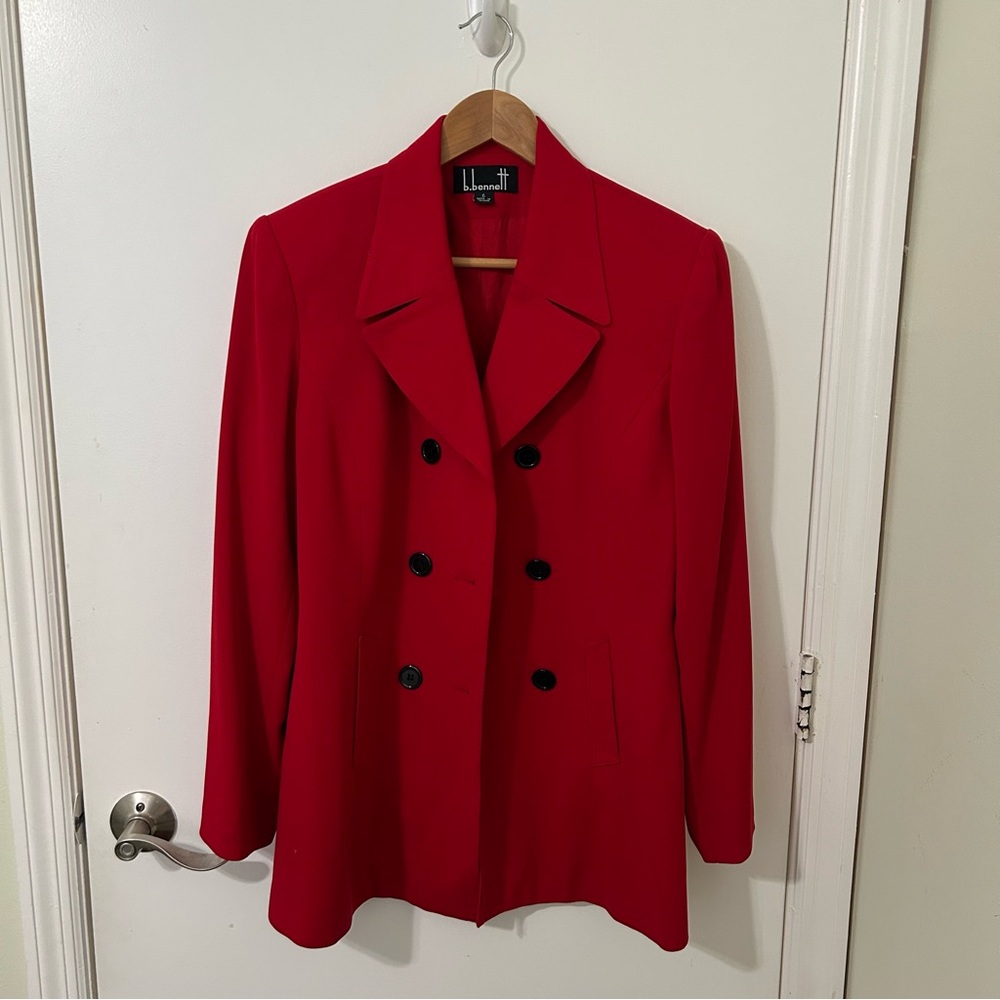 B. Bennett | Women's Red Blazer Pantsuit Set | Size 6